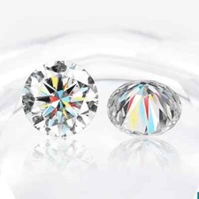 1 CT Natural White Diamond 5 mm 2 Pcs Round Cut VVS1 D Grade Certified DW5