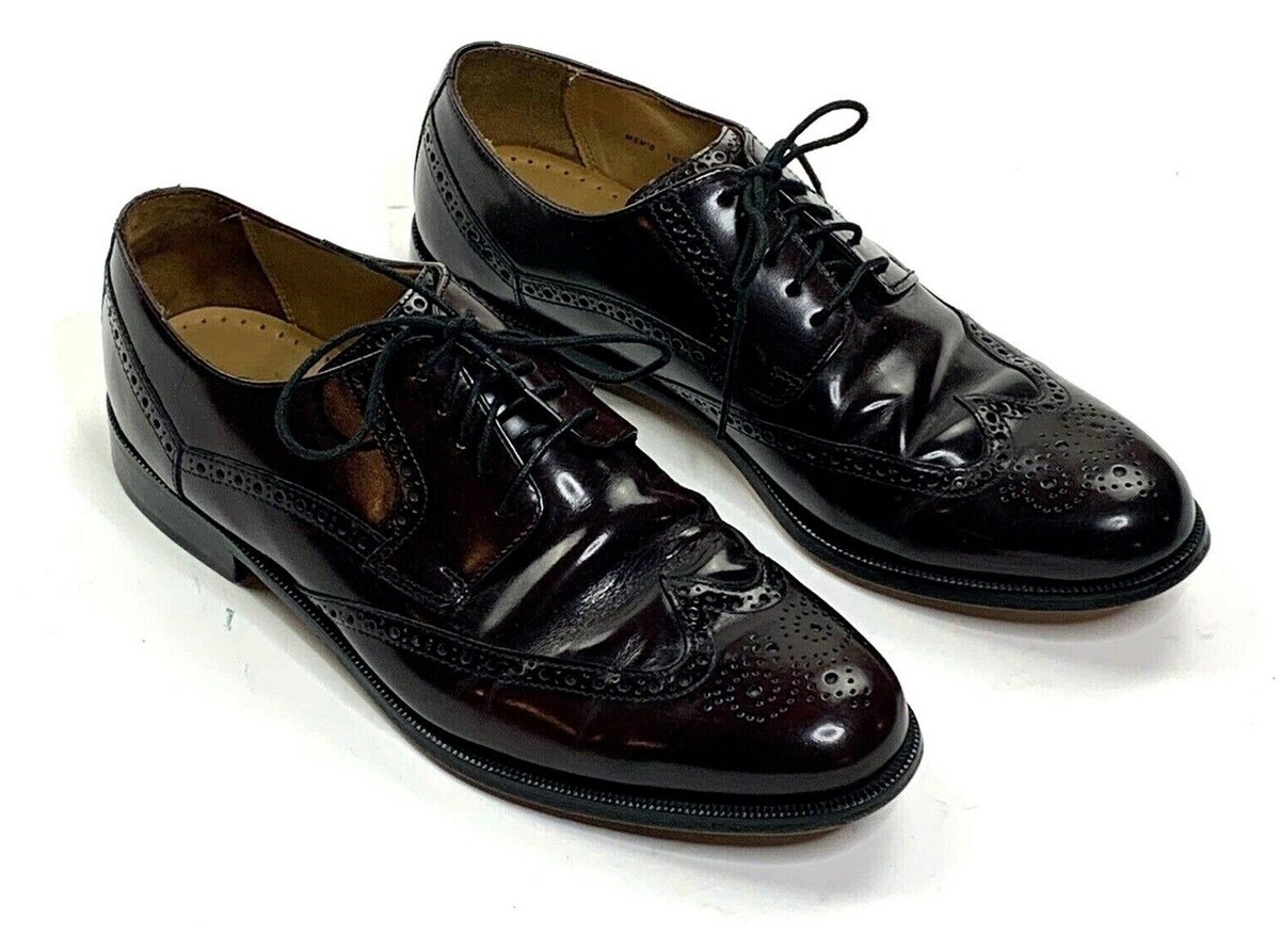Cole Haan C07609 Dark Burgundy Brown Brogue Derby Shoes  display picture 1