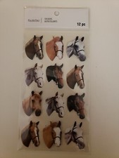 Recollections HORSE HEADS Scrapbooking stickers