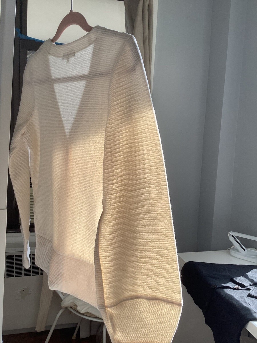 New Madewell Pieced Sleeve Cardigan Sweater Button Front Womens Antique  Cream Xs | eBay