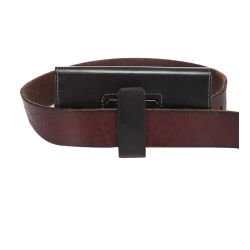 for Sharp SH-02G, Disney Mobile SH-02G Executive Holster Leather Case Belt Cl... - Picture 9 of 9