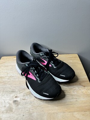 Brooks Womens Ghost 14 1203561B013 Black Running Shoes Sneakers Size 9