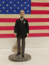 Vintage 1985 Danbury Woodrow Wilson President Pewter Painted Statue Mint