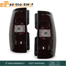 Tail Lights Brake Lamps For 2007-2014 Chevy Suburban Tahoe Red Smoke Left&Right