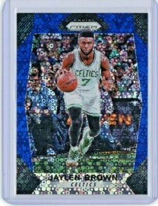 Jaylen Brown 2017-18 Prizm Fast Break 158/175 Blue Disco Prizm
