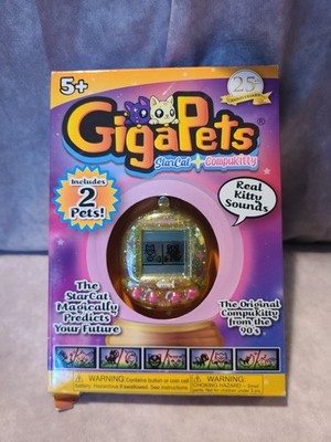 New Giga Pets 25th Anniversary StarCat & CompuKitty 2-in-1 Kitty Cat Virtual Pet