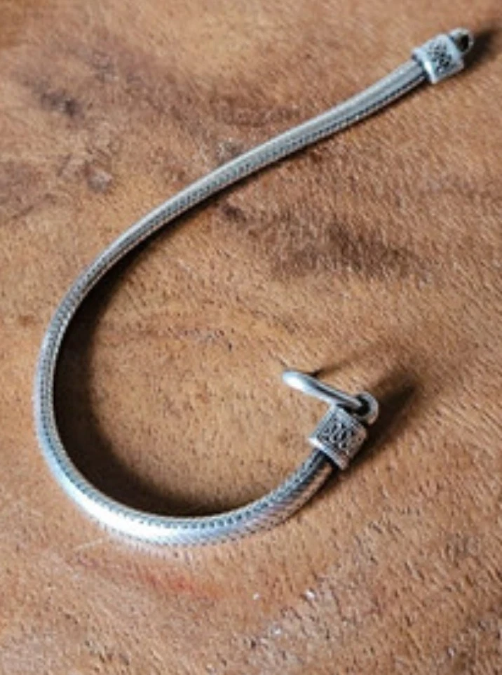 Bracciale Osso Argento Made In Italy Clamor Glamour - Foto 3