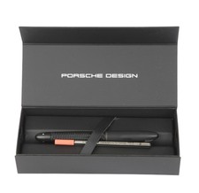 Porsche Design Kugelschreiber Schwarz TecFlex Rollerball Point Pen Black 