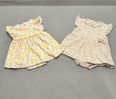 Baby Girl Dress Romper Set 6-9M Art Class Rene Rofe Floral Bundle