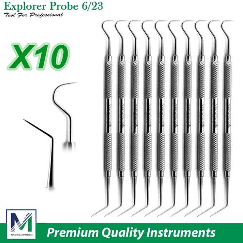 Dental Perio Explorer 23 sonda UNC 15 marcatura a colori strumento diagnostico doppia estremità - Foto 4 di 18