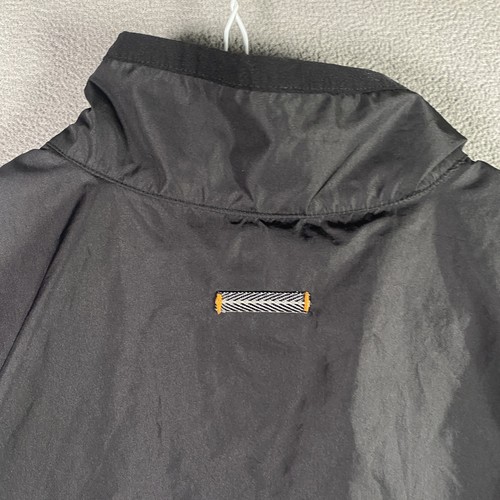 VINTAGE Nike Vest Mens XL Black Gray Full Zip Run Windbreaker Swoosh Running - Picture 10 of 15