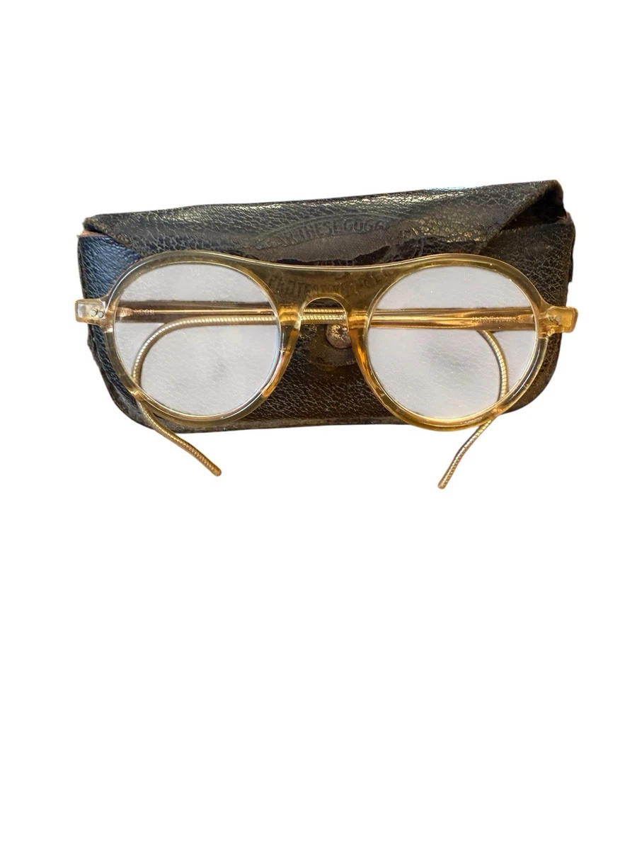 Yellow Round Vintage Eyeglasses for sale | eBay display picture 1