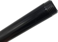 1/2 Inch Black Malleable Iron Pipe | 8 inch | Pre Cut Threaded | Pack of 10