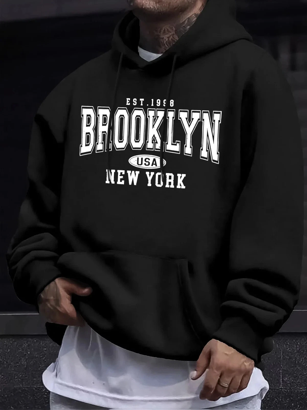 Best-selling Men's Oversized Long-Sleeved Hooded Jacket for Autumn-Winter. Brook - product detail image 1