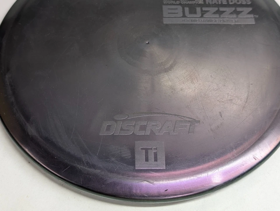 Discraft Ti BUZZZ Midrange Driver Disc Golf Titanium 175g Purple Nate Doss 3x - Image 2 of 4