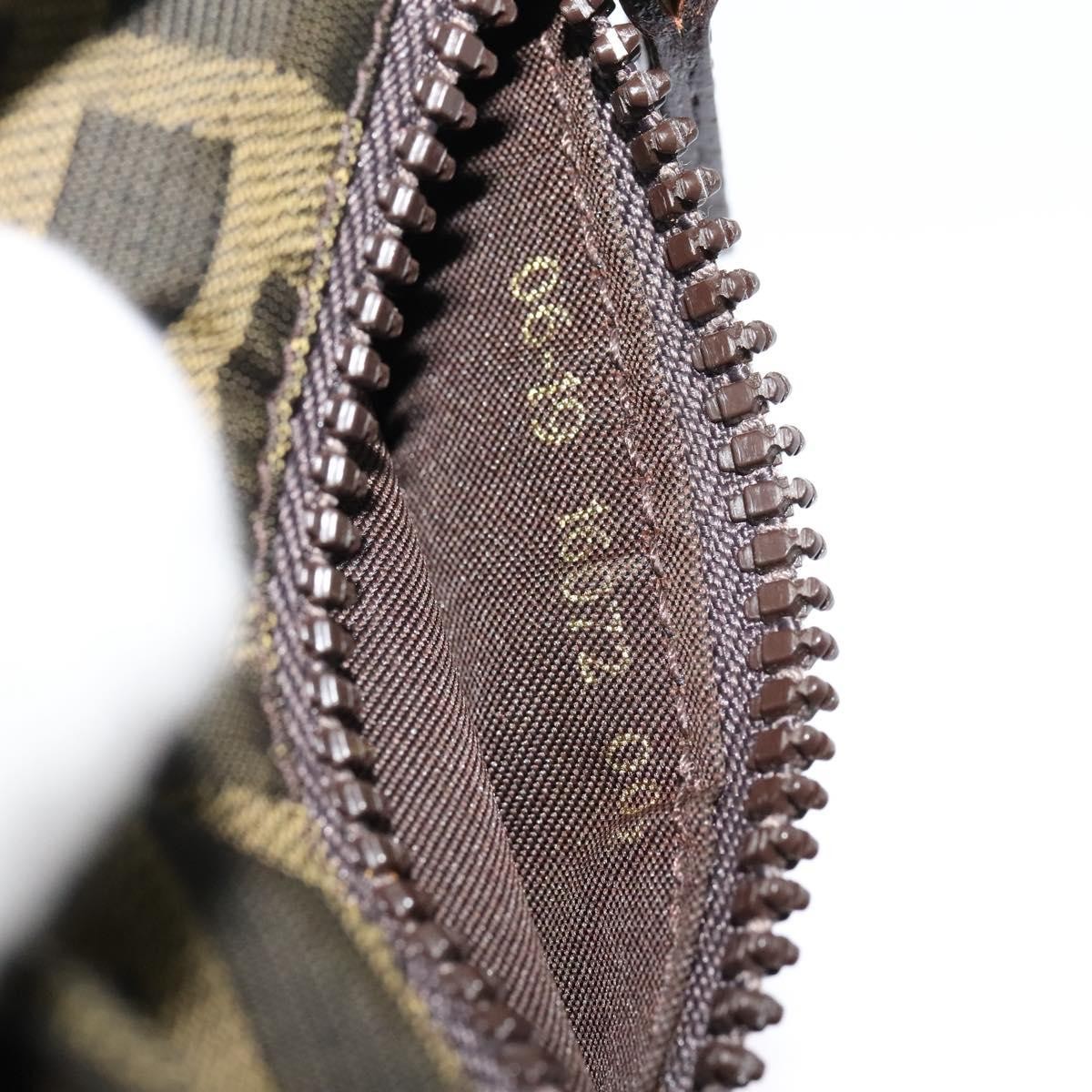 FENDI Zucca Canvas Shoulder Bag Black Brown Auth bs24898 thumbnail 12