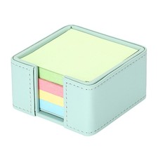 3x3 Inch Sticky Note Holder, PU Leather Sticky Note Dispenser