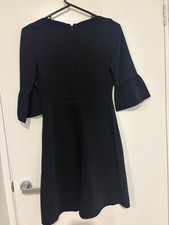 Jacquie navy knee length work dress