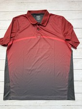 Oakley Mens XL Red Golf Polo Shirt Performance Athletic Short Sleeve Regular Fit