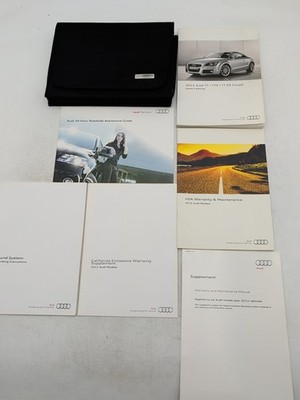 2012 Audi TT / TTS / TT RS / COUPE Owners Manual With Case Free Shipping 