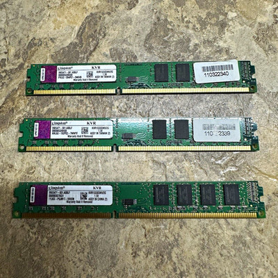 Kingston DDR3-1333 PC3-10600 DIMM 6GB (3x2GB) 240-Pin KVR1333D3N9/2G