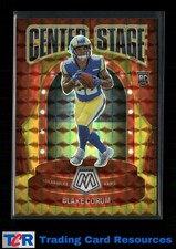 2024 Panini Mosaic #13 Blake Corum Center Stage Mosaic Gold #/10