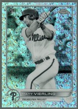 MATT VIERLING 2022 Topps Chrome RC #181 Black/White Mini Diamond Phillies Rookie