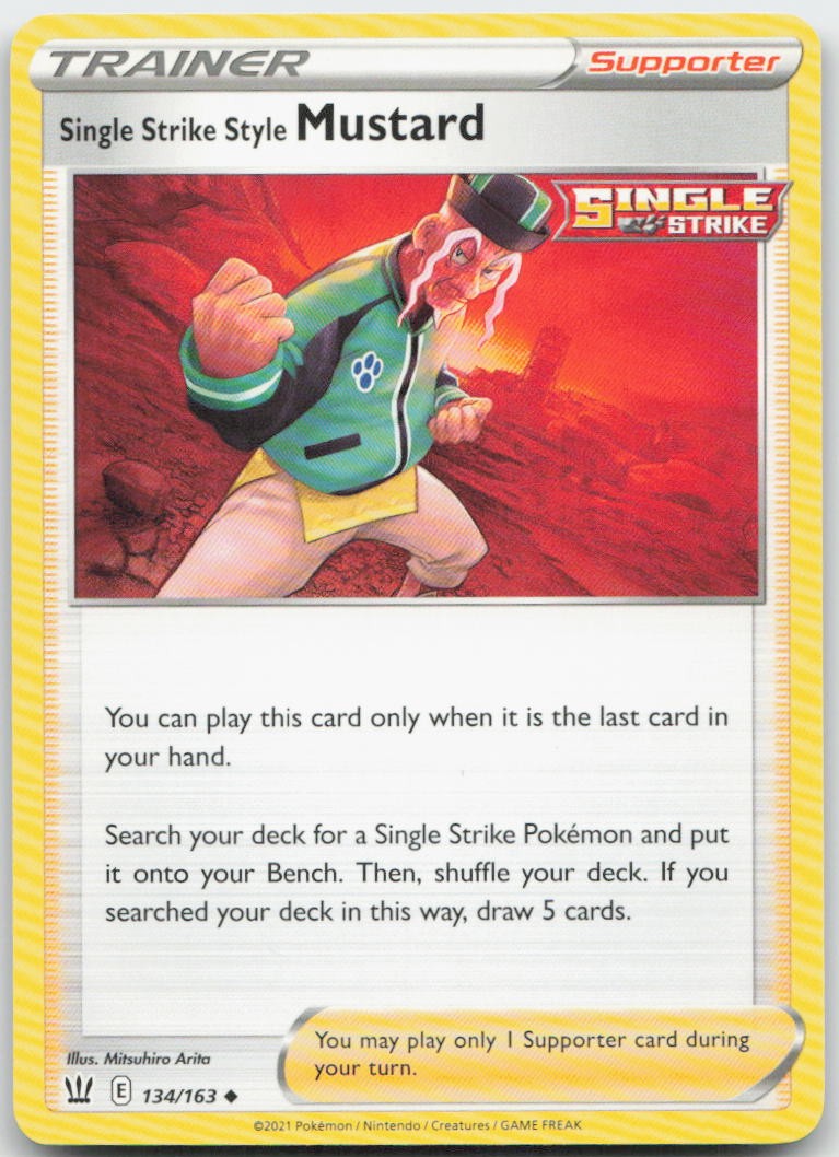 Pokemon : Single Strike Style Mustard Battle Styles 134/163 : UC