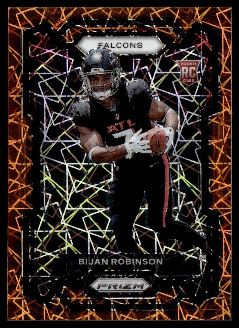 2023 Panini Prizm Orange Lazer Bijan Robinson RC #305