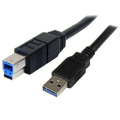 StarTech.com 3m Black SuperSpeed USB 3.0 Cable A to B - M/M - USB 3.0 A to B Cab