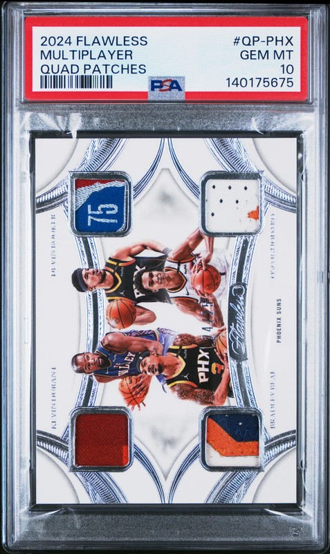 2024 Flawless Quad Patch Durant Booker Ighodaro Beal /25 #QP-PHX Logoman PSA 10