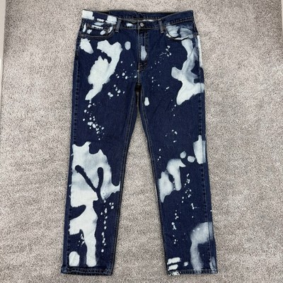 Levi s Jeans Men s 36x32 541 Straight Tie-Dye Stretch Bleached Acid Wash