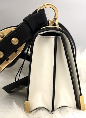 PRADA バッグ 廃盤モデル 極美品 PRADA Rare City Calf Saffiano Large Cahier Bag Bianco/Nero | eBay