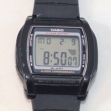 Casio W-201 Digital Watch Module 2879 Working New Band Backlight