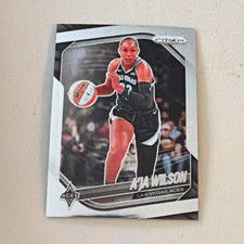 2025 Panini Prizm WNBA A'ja Wilson Base Las Vegas Aces Basketball Card #76