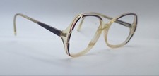 Vintage Blue Purple Translucent Oval Sunglasses FRAMES ONLY