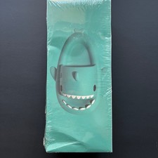 Shark Slides Mint Green EVA Foam Slip On Sandals Unisex EU 40-41 NIB