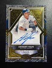 Anthony Volpe 2025 Topps Tier One Autograph Card /75 NY Yankees Baseball