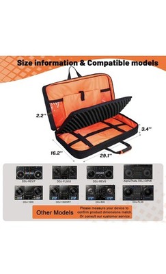 DJ Controller Case for DDJ-FLX10/ 1000/REV7/REV5/800/ FLX6 AlphaTheta DDJ-GRV...
