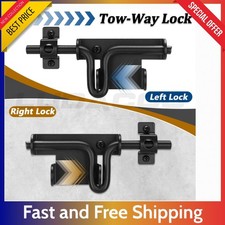 Slide Bolt Gate Latch Door Lock - Heavy Duty Black Latch for Fence Shed Barn New