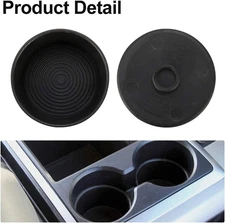 2PCS Center Console Cup Holder Rubber Insert For 09-18 Dodge Ram 1500 2500 3500
