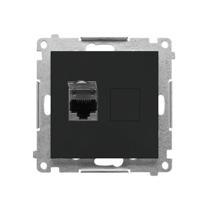 55 MODULE MATTE BLACK COMPUTER SOCKET 1X UAE 8 T61.01/149