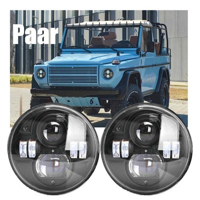 für PUCH G G-Klasse 250 GD Wolf W460 Paar LED Scheinwerfer 7 Zoll 45W 9-32V E9