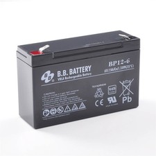 BB Battery BP12-6 6V 12Ah UPS Rechargeable Battery