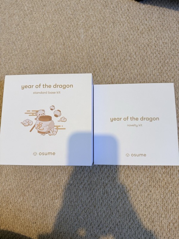 Osume Keycaps - Year of the dragon base + novelty kit