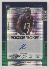 2021 Panini Contenders Optic Green Pulsar Prizm 27/30 Jalen Camp #203 Auto 1ar2