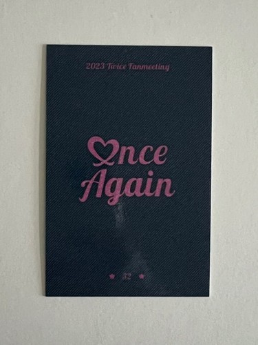 TWICE 8th Anniversary Fan Meeting ONCE AGAIN MD Trading Card Photocard + Benefit - Picture 80 of 160