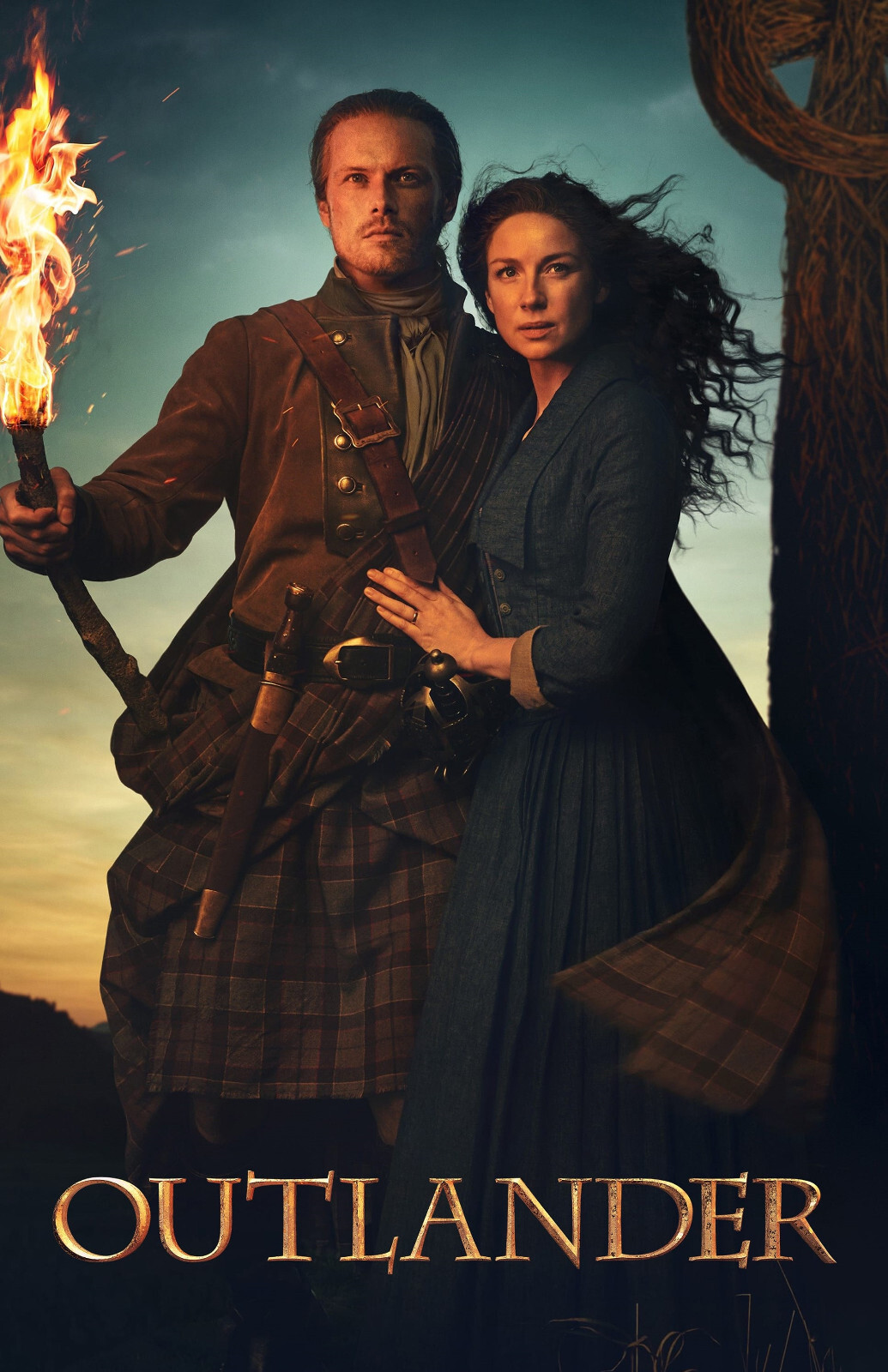 BB2722 Outlander Show By Ronald Moore 2014 Cast Movie Poster 11x17