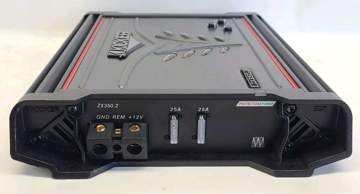 Kicker ZX350.2 2-Channel Power Car Amplifier 356W Max Output w/ Box & Remote! 13034026144 | eBay Kicker ZX350.2 2-Channel Power Car Amplifier 356W Max Output w/ Box & Remote! 13034026144 | eBay