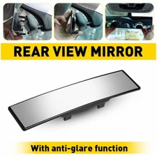 Universal 270mm Wide-angle Convex Interior Clip On Car Truck Rear View Mirror US